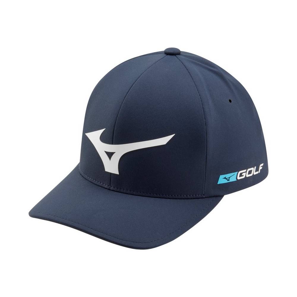 Chapéu Mizuno Golfe Tour Delta - Homem - Azul Marinho/Branco - VIADQ3184